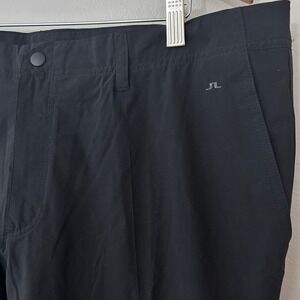 J Lindeberg Elliot Micro High Stretch Black Narrow Fit Mens 38x32 Golf Pants